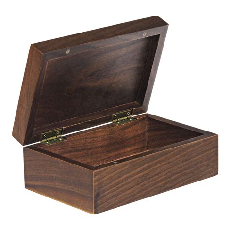 wooden keepsake box with lid